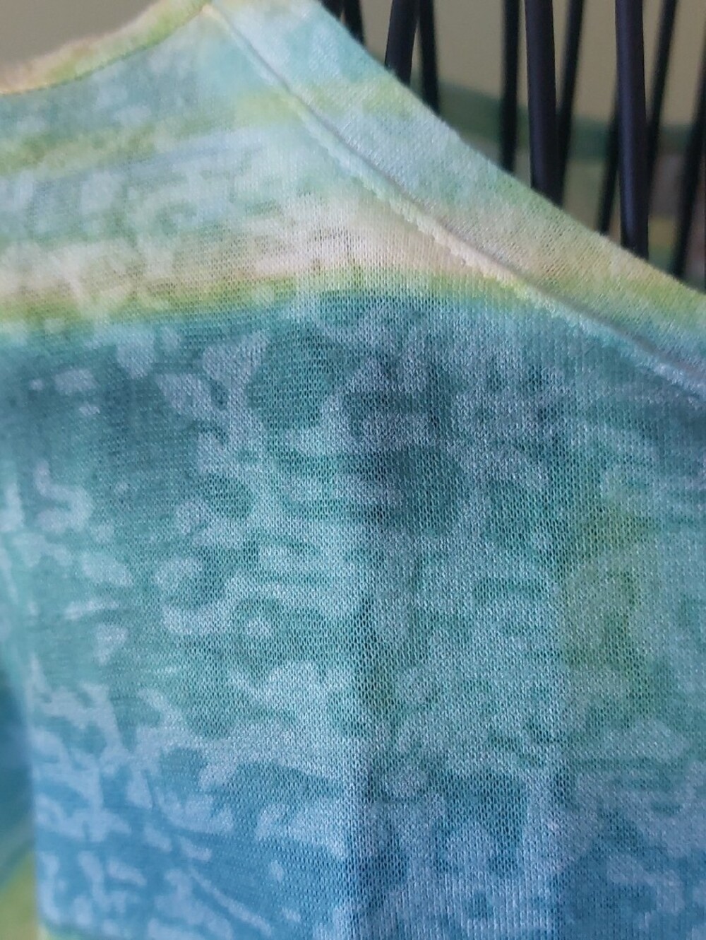 LAURA, Everyday Striped Blue, Green & Yellow Women's Tunic - Picture 7 of 13